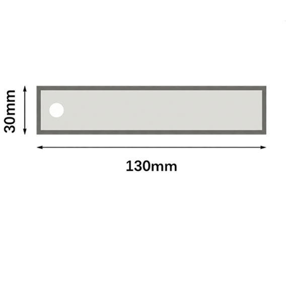 130x30mm flight tag size