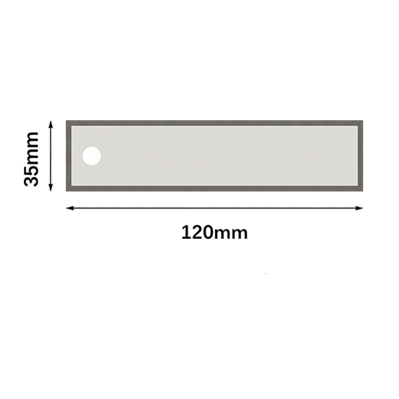 120x35mm flight tag size