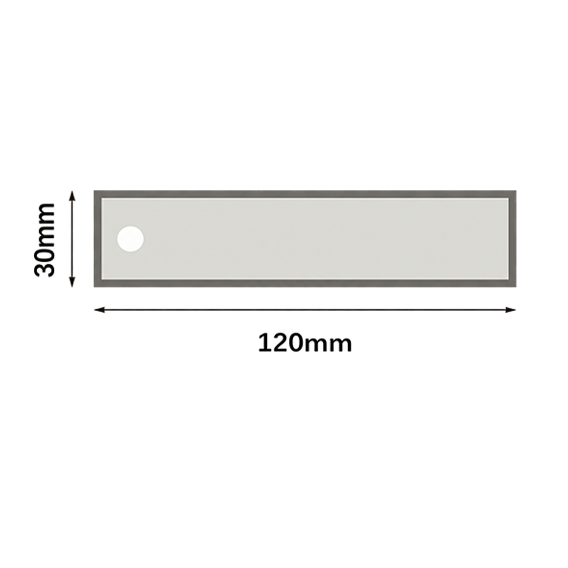 120x30mm flight tag size