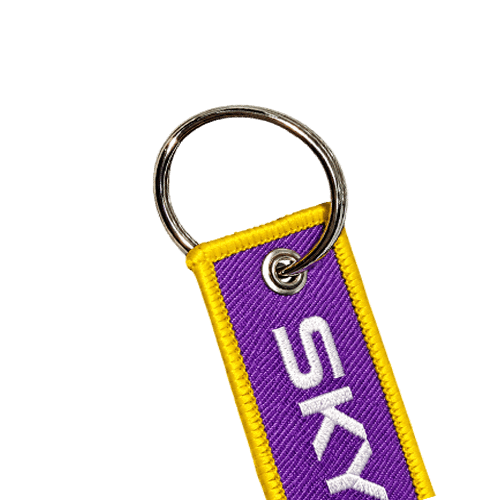 Keyring flight tag accessory
