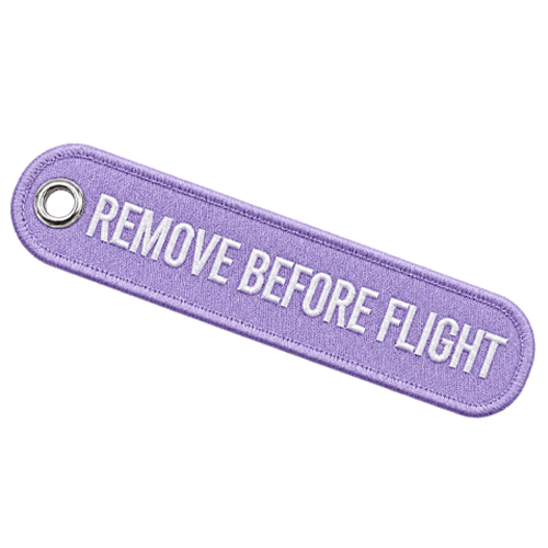 Oval flight tag shape