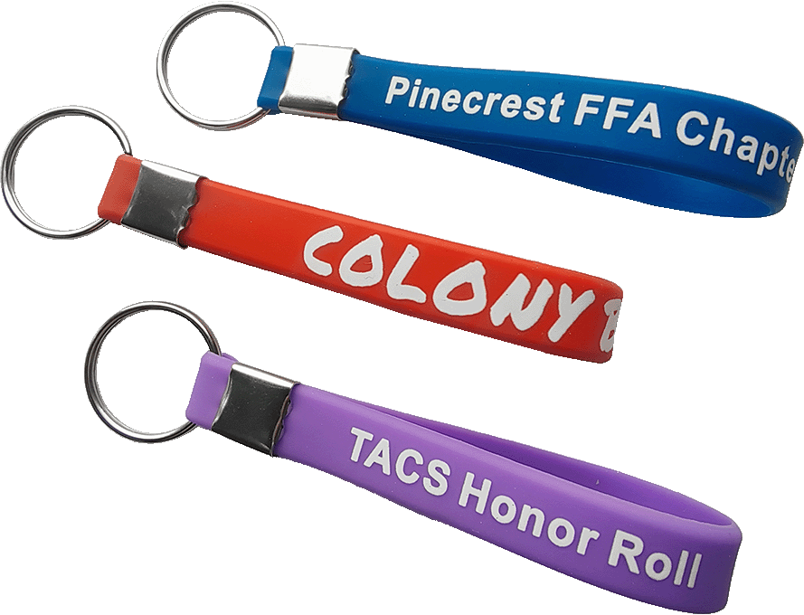 Custom Silicone Keychains Bulk from $0.66